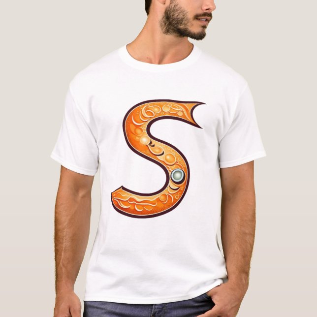 Camiseta silueta de salmón (Anverso)