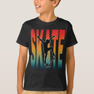 Camiseta Silueta de Skate Skateboarding