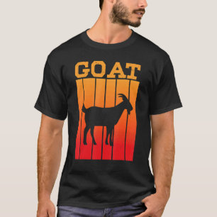 Camiseta Silueta De Sombra De Cabra Al Atardecer