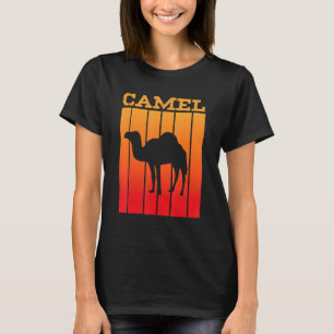 Camiseta Silueta de sombra de camello al atardecer