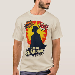 Camiseta Silueta de superhéroes retro - Diseño de guardiane