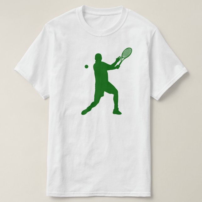 Camiseta silueta de tenis (Diseño del anverso)