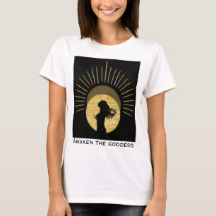 Camiseta Silueta de una mujer en el sol