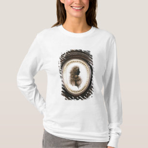 Camiseta Silueta de una señora, pintada sobre el vidrio