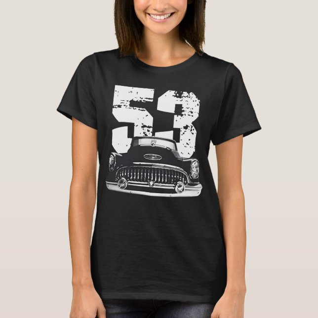 Camiseta Silueta de vista frontal especial Buick 1953  (Anverso)