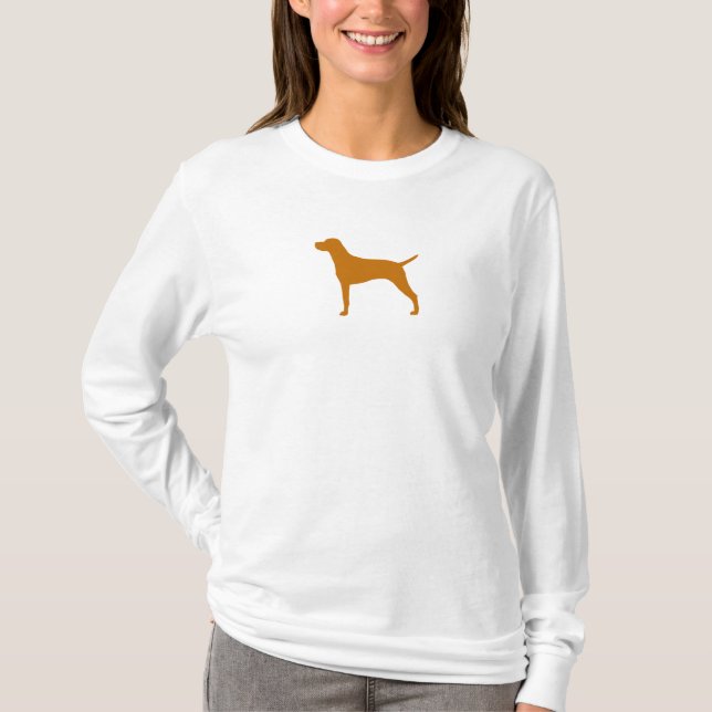Camiseta Silueta de Vizsla (Anverso)