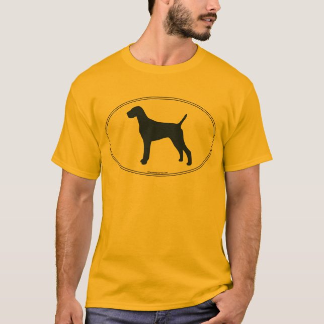 Camiseta Silueta de Vizsla (Anverso)