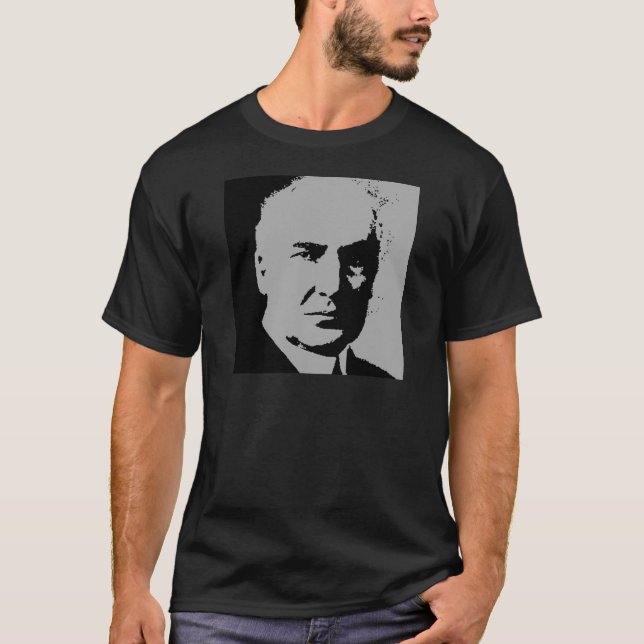 Camiseta Silueta de Warren G. Harding (Anverso)