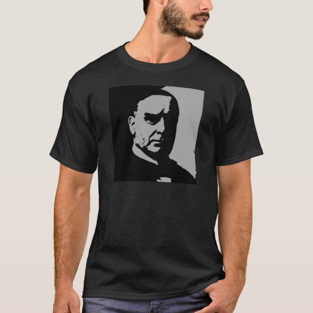 Camiseta Silueta de William McKinley (Anverso)