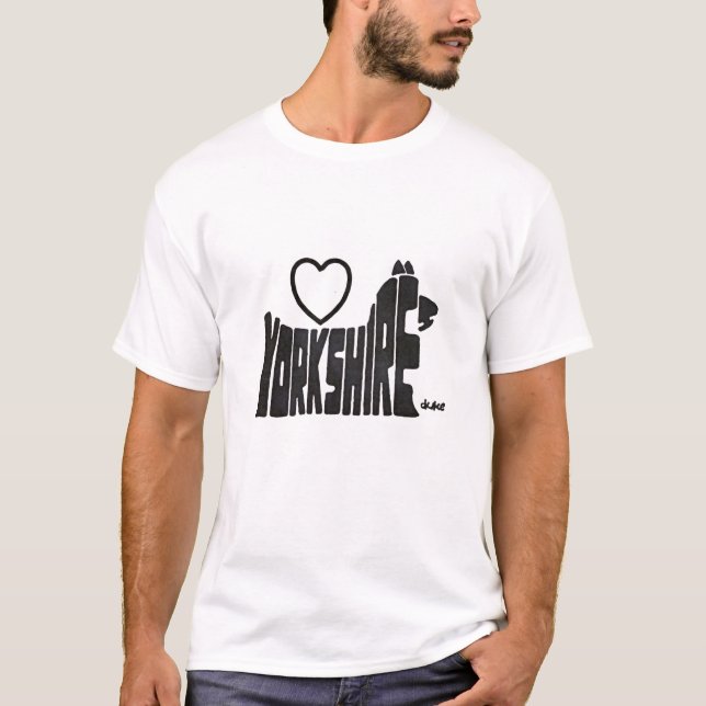 CAMISETA SILUETA DE YORKSHIRE (Anverso)