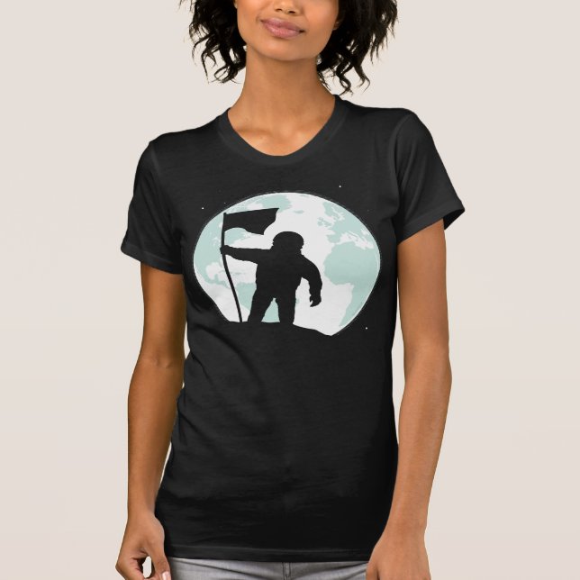 Camiseta Silueta del astronauta (Anverso)