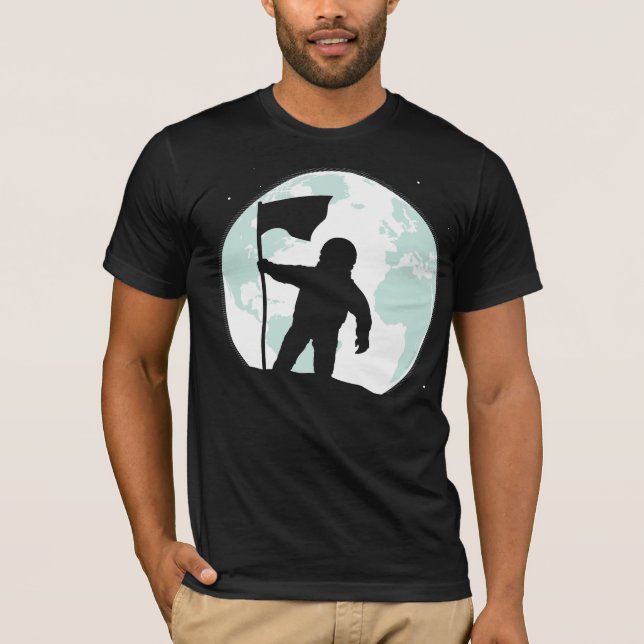 Camiseta Silueta del astronauta (Anverso)