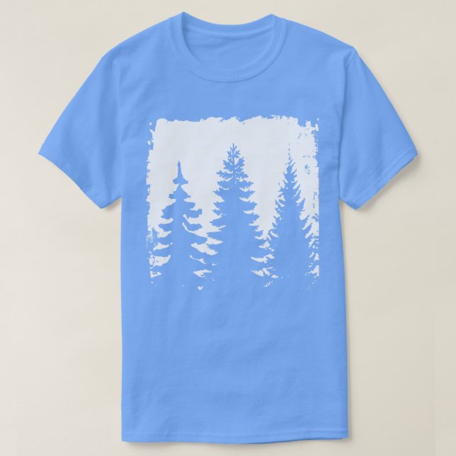 Camiseta Silueta del bosque 4 (Diseño del anverso)