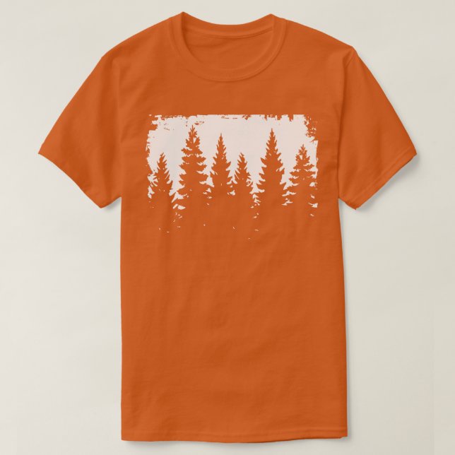 Camiseta Silueta del bosque 5 (Diseño del anverso)
