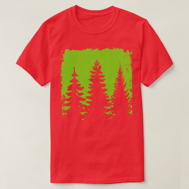 Camiseta Silueta del bosque 7 (Diseño del anverso)