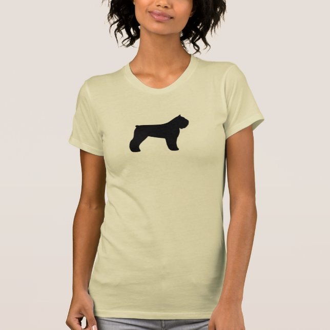 Camiseta Silueta del Bouvier de Flandes (Anverso)