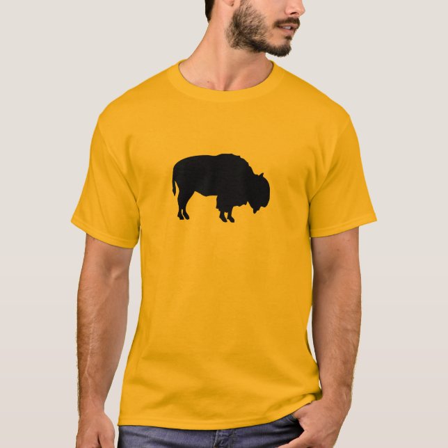 Camiseta Silueta del búfalo (Anverso)