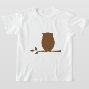 Camiseta Silueta del búho