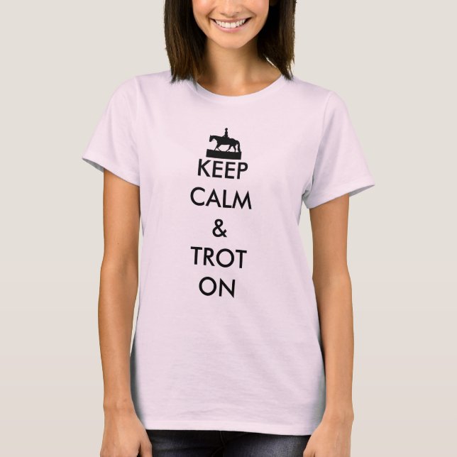 Camiseta Silueta del caballo (Anverso)
