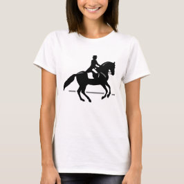 Camiseta Silueta del Equestrian del Dressage del caballo