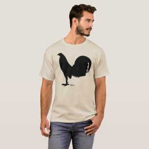 Camiseta Silueta del gallo del gallo de pelea