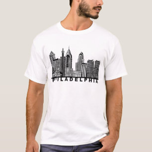 Camiseta Silueta del horizonte de Filadelfia