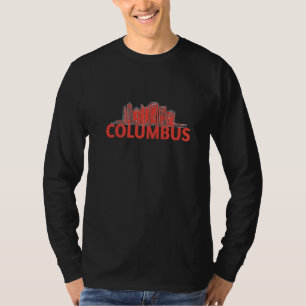 Camiseta Silueta del horizonte de la ciudad de Columbus Ohi
