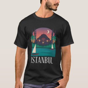 Camiseta Silueta del horizonte de la ciudad de Estambul Tur