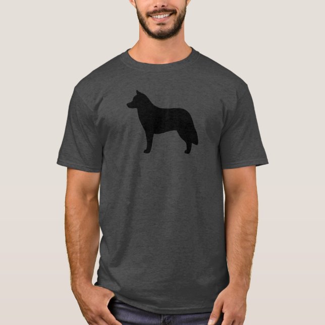 Camiseta Silueta del husky siberiano (Anverso)