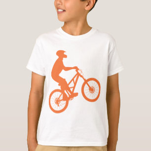 Camiseta Silueta del motorista de la montaña