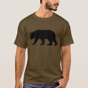 Camiseta Silueta del oso negro