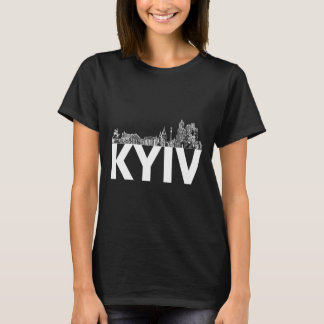 Camiseta Silueta del perfil de la ciudad de Kiev Ucrania Eu