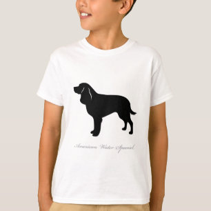 Camiseta Silueta del perro de aguas de agua americana
