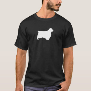 Camiseta Silueta del perro de aguas de Clumber