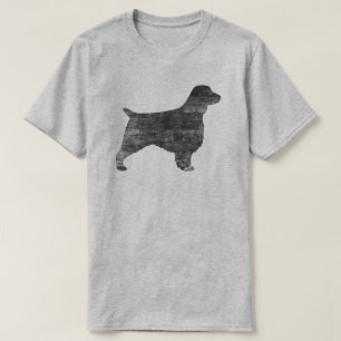 Camiseta Silueta del perro de aguas de saltador galés