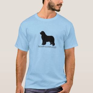 Camiseta Silueta del perro de Terranova