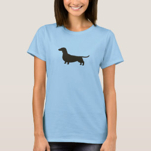 Camiseta Silueta del perro del Dachshund