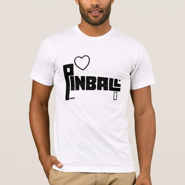 CAMISETA SILUETA DEL PINBALL (Anverso)