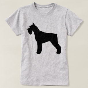 Camiseta Silueta del Schnauzer gigante