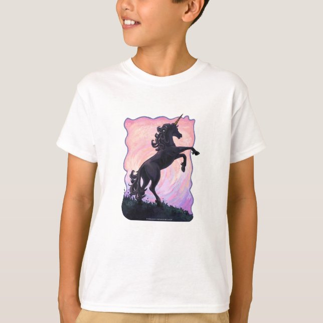 Camiseta Silueta del unicornio (Anverso)