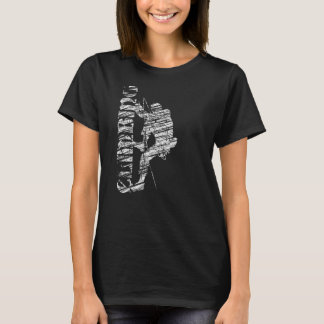 Camiseta Silueta escalonada con rocas de montaña 9