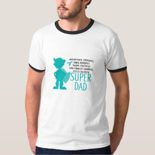 Camiseta Silueta estupenda del trullo del papá de la