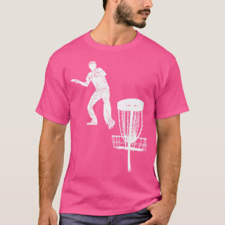 Camiseta Silueta jugador de disco golf americano Frolf obje