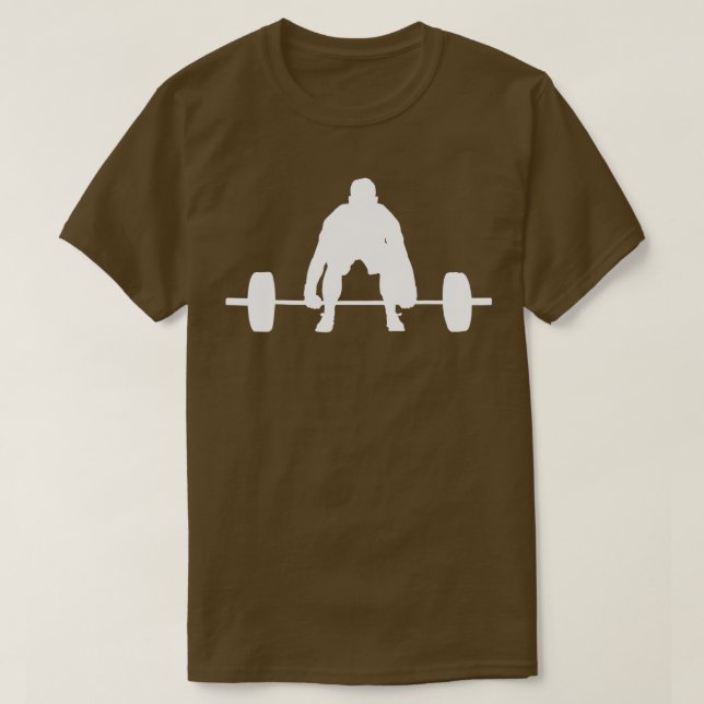 Camiseta Silueta levantamiento de la muerte Pase de fitness (Diseño del anverso)