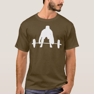 Camiseta Silueta levantamiento de la muerte Pase de fitness