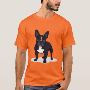 Camiseta Silueta mínima de Bulldog Francés