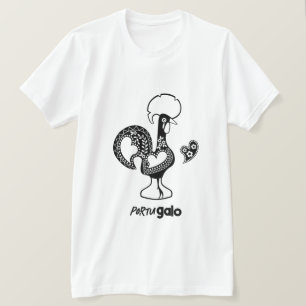 Camiseta Silueta moderna de gallo portugués
