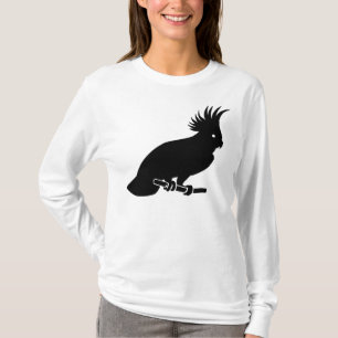Camiseta Silueta negra del Cockatoo