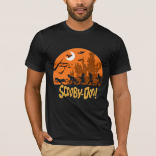 Camiseta Silueta negra retro de Scooby Doo Halloween