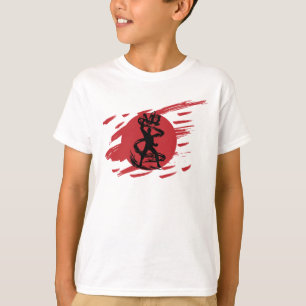 Camiseta Silueta oscura de la fantasía de la espada de la